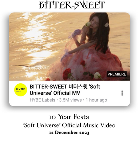 BITTER-SWEET 비터스윗 ‘Soft Universe’ Official Music Video