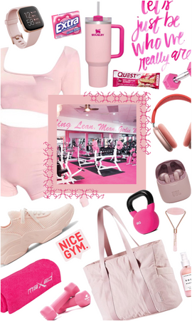 pink gym outfit