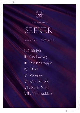 시커 (SEEKER) - Official Tracklist