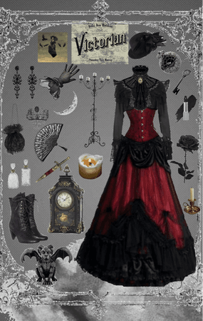 Victorian goth lady