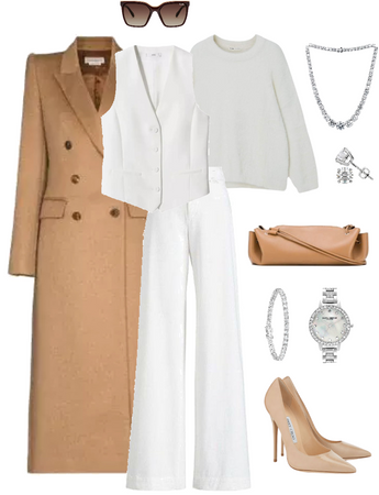 Beige and White Combo