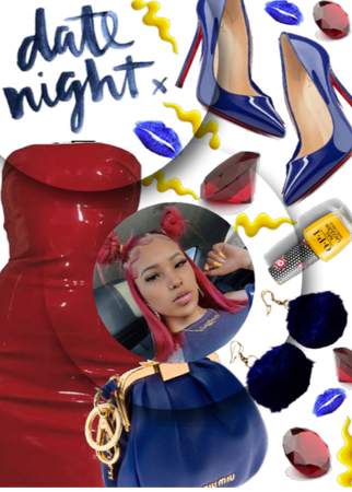 |For Challenge; Date Night|Red,Yellow,Blue Burst |