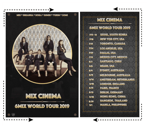 《6mix》Mix Cinema World Tour Poster & Dates