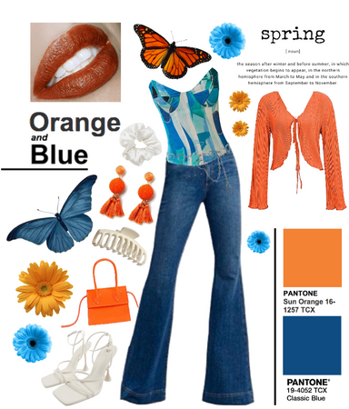 orange and blue