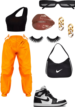 Orange Black Nike