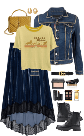 Summer to Fall Jean Jacket and Skirt