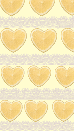 heart fruit pattern