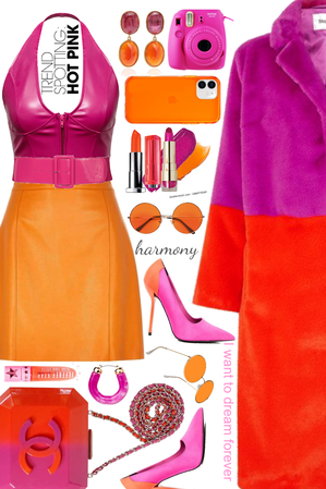 Trendy Pink And Orange