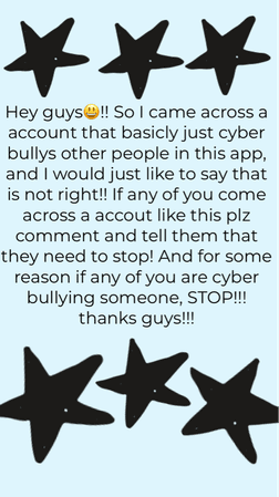 STOP cyber bullying!!