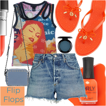 orange flops