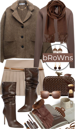brown outfit idea