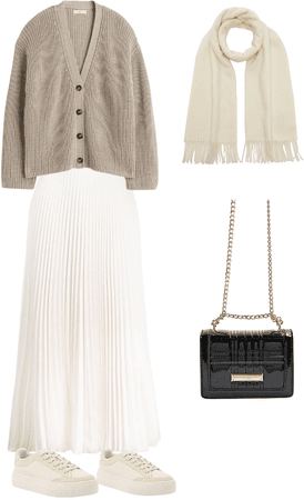 pleated skirt outfit