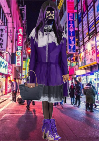 Sheer Purple: Night-Out in Tokyo