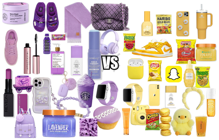 violet or yellow