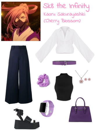 Sk8 the Infinity: Cherry Blossom Inspired Outfit