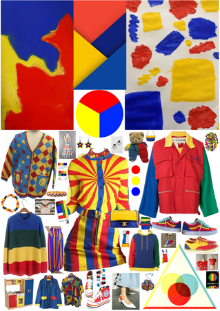 Primary Colors Outfit & Collage