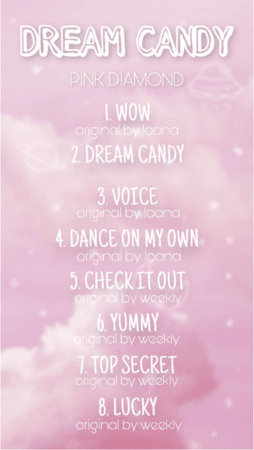 pink diamond (핑크 다이아몬드) dream candy tracklist