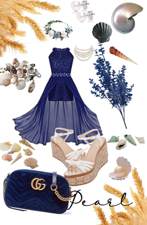 Blue beach dress