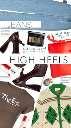 jeans & high heels