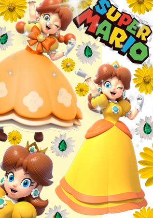 super Mario daisy scrap book