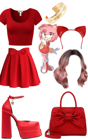 Amy rose inspired🦊❤️♥️🌹