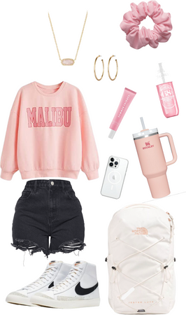 preppy pink outfit
