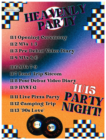 HVST Year 3 Heavenly Party Schedule Poster