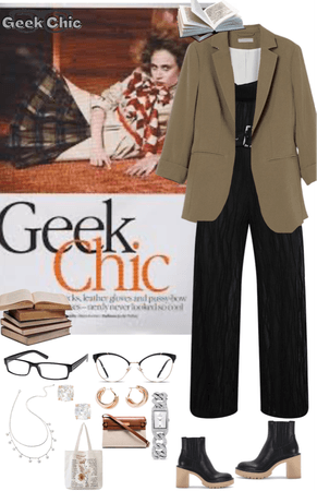 office outfit // geek chic style