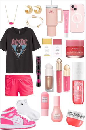 pink summer camp fit