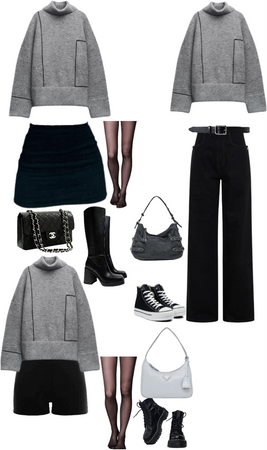 Styling A Grey Sweater 3 Different Ways