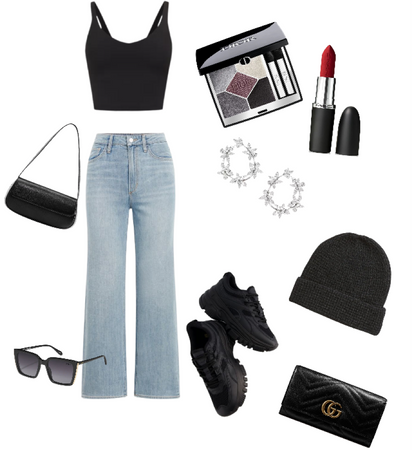black casual outfit