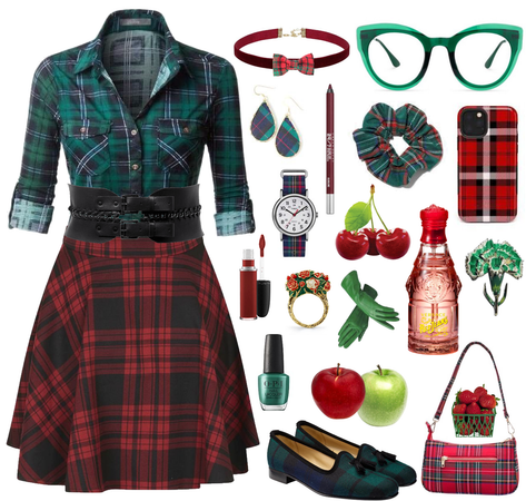 Red and Green Tartan