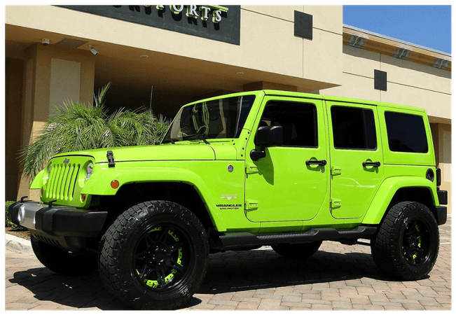 Léi's Neon Green Jeep Wrangler (NBLAL)