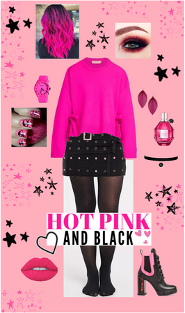 Hot Pink & Black