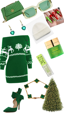 green Christmas ourfit
