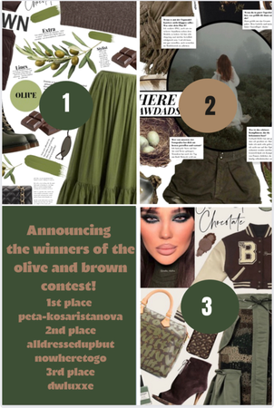 Olive And Brown Contest Winners