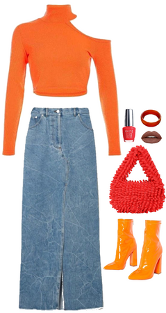 Red & Yellow Fall Outfit
