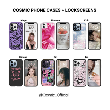 Cosmic (우주) Phones + Lock Screens