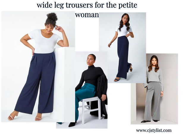 Wide leg trousers for the Petite Woman