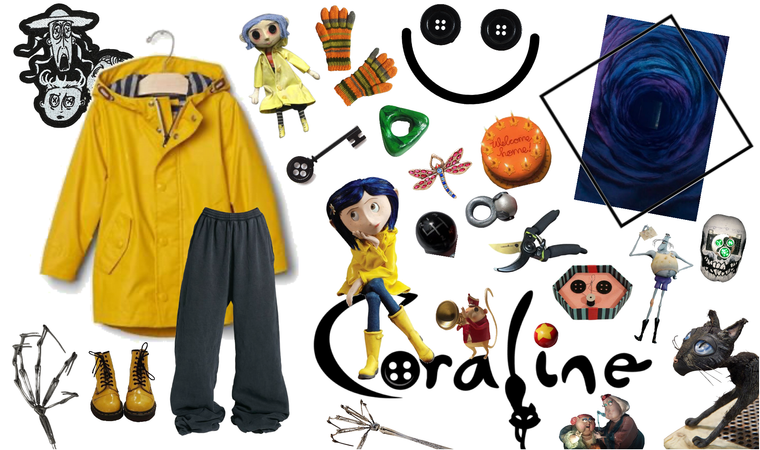 Coraline design! look closely for more details!