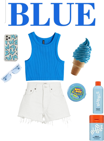 blue summer outfit