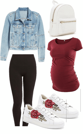 pregnant comfy cute outfit