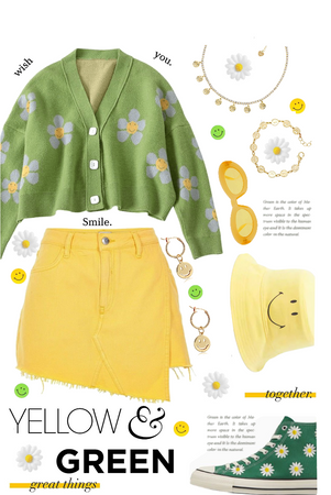 Yellow & Green - Smile Daisy
