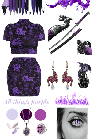 Amethyst Purple Dragon Fantasy