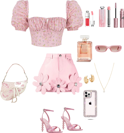 pinky girly outfit