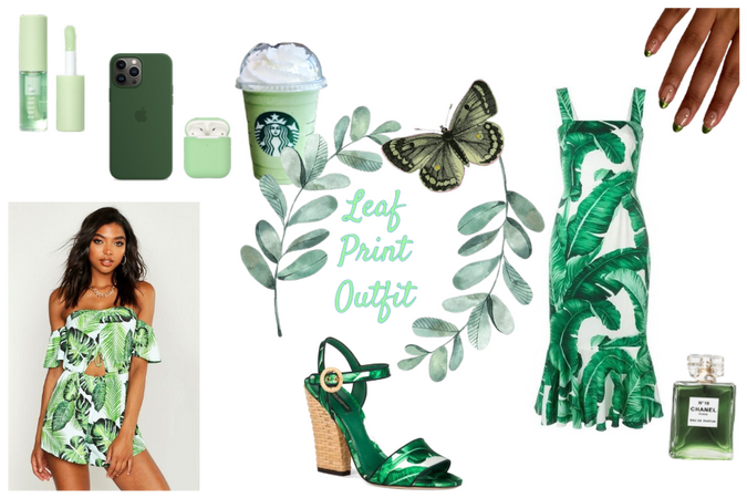 Leaf Print Outfit