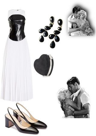 Old Hollywood glamour and glory outfit