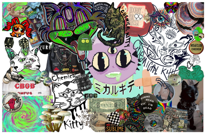Chemical Kitty Collage