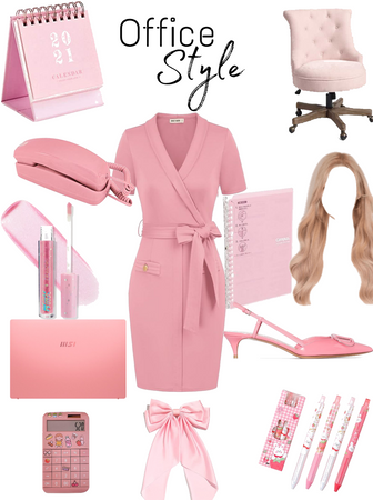 Pastel pink office💗🎀