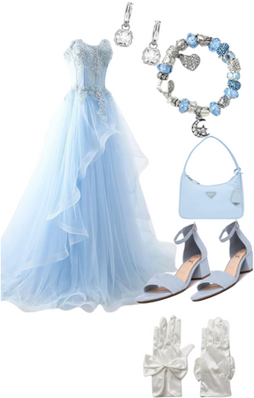 {~ baby blue~} prom dress~ Aesthetic~